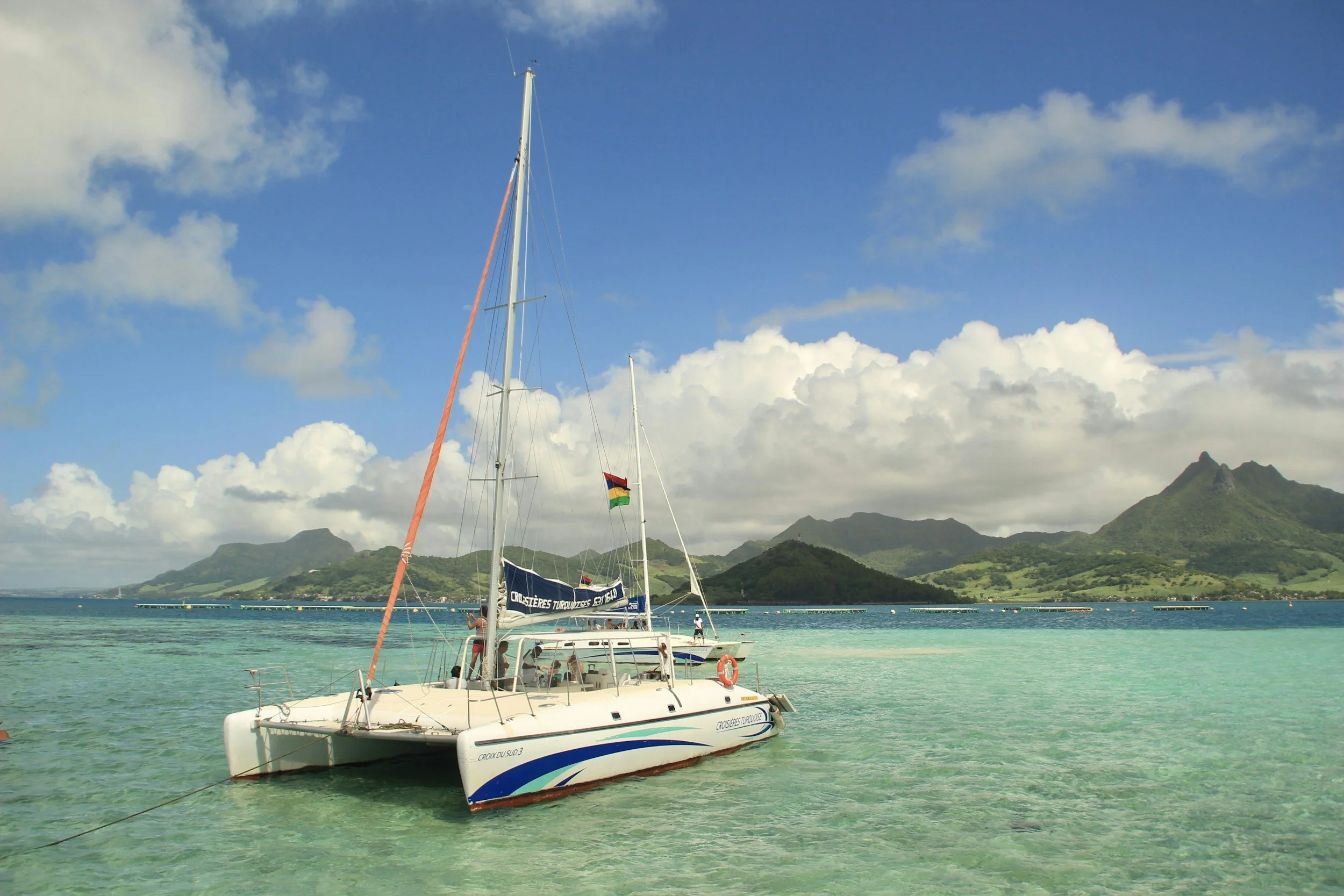 Katamaran på Mauritius resan med Bucket List Travel