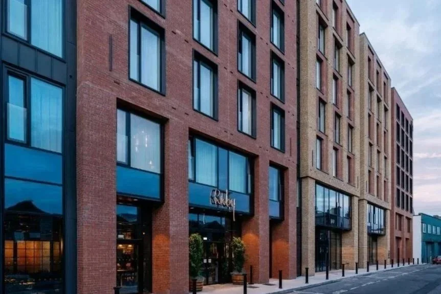 Ruby Molly Hotel Dublin fasad i centrala Dublin