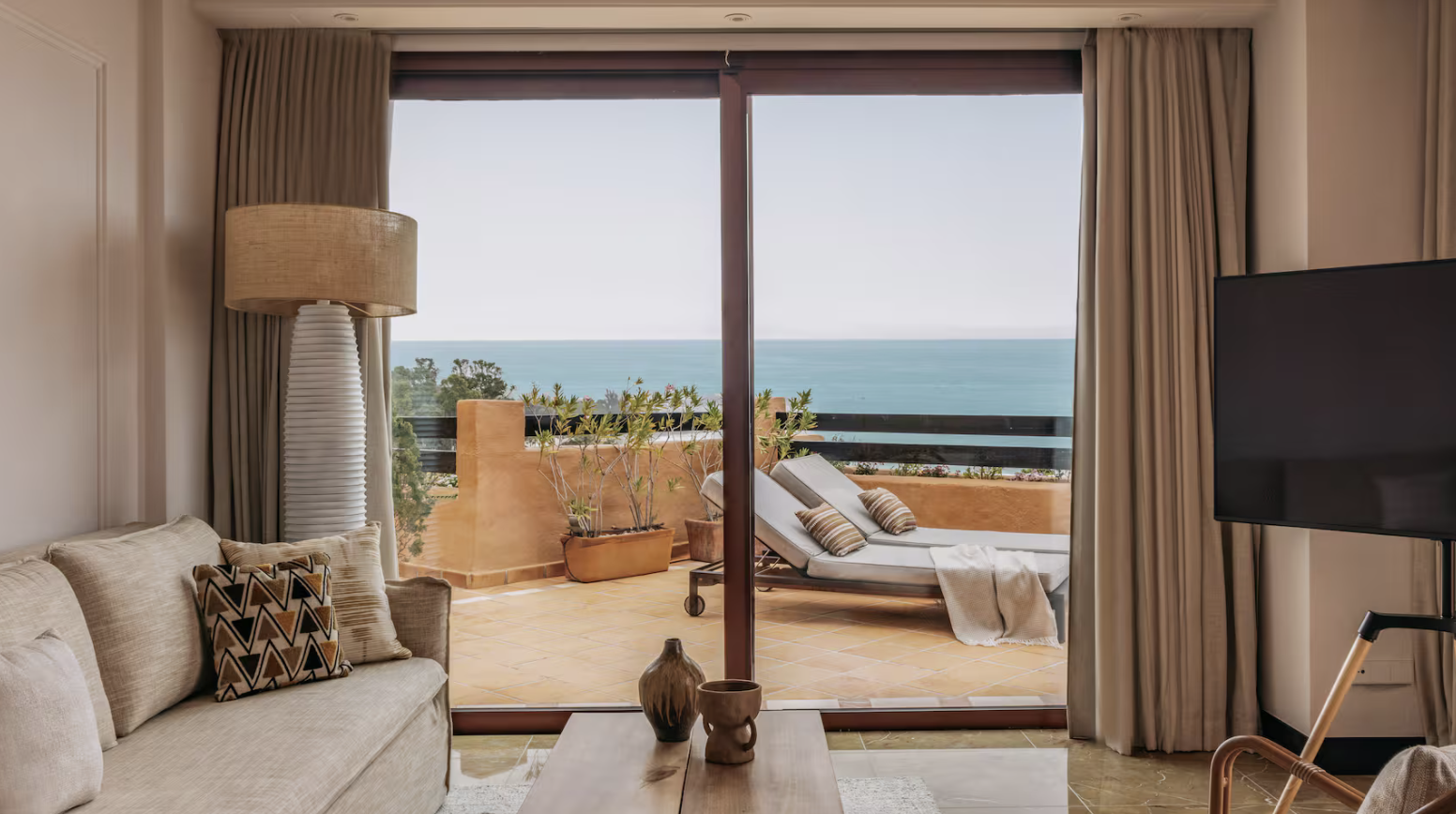 Penthouse Suite - Havsutsikt | 1 king size-säng eller 2 enkelsängar | 165 m²