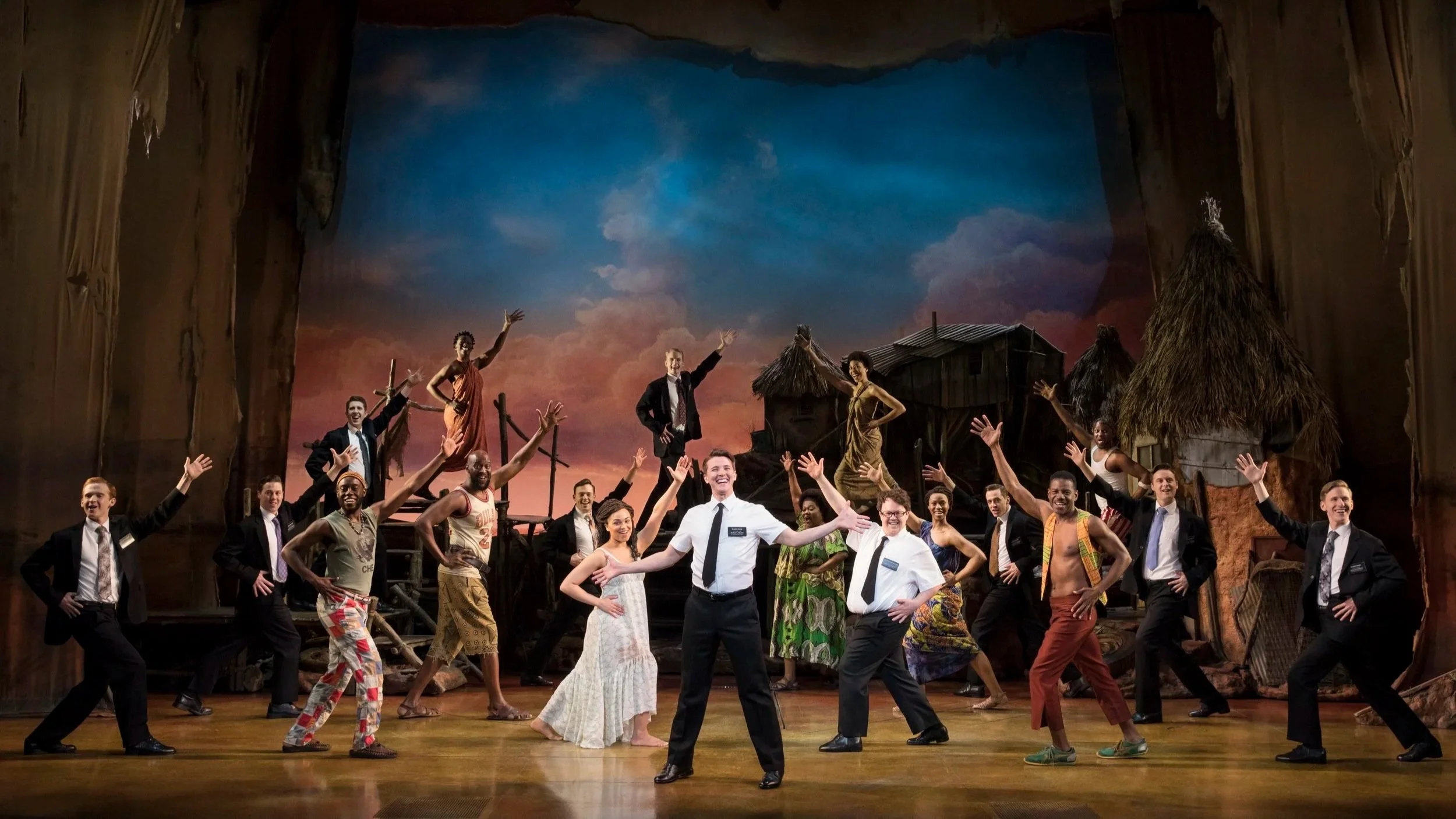 Bild på Broadway book of mormons på resan till new York