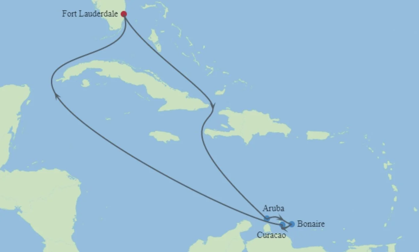 Karibien - kryssning till ABC öarna