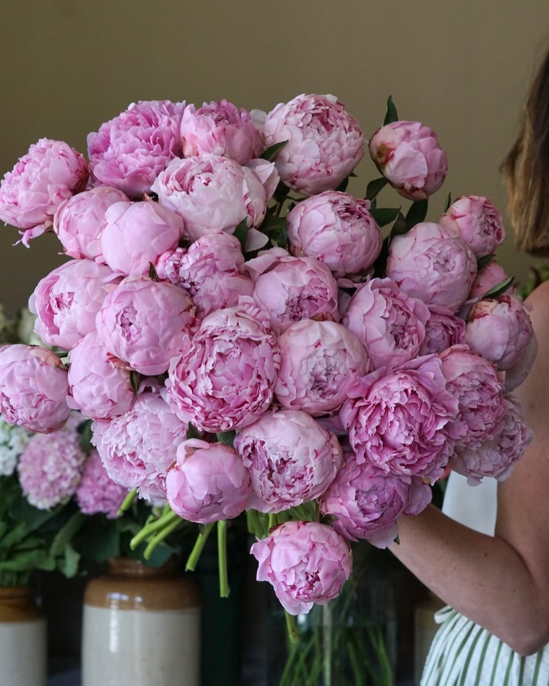 Peonies are possibly one of the most requested wedding flowers and are a firm favourite amongst couples&hellip; We&rsquo;re making the most of the peonies while they are still in season with this stunning Sarah Bernhardt variety! A beautifully warm p