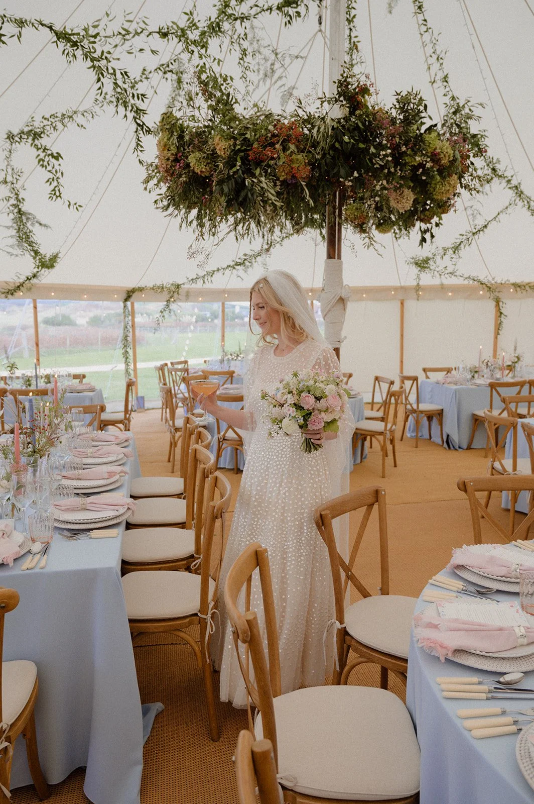 How to choose the perfect seasonal flowers for your coastal church and marquee wedding