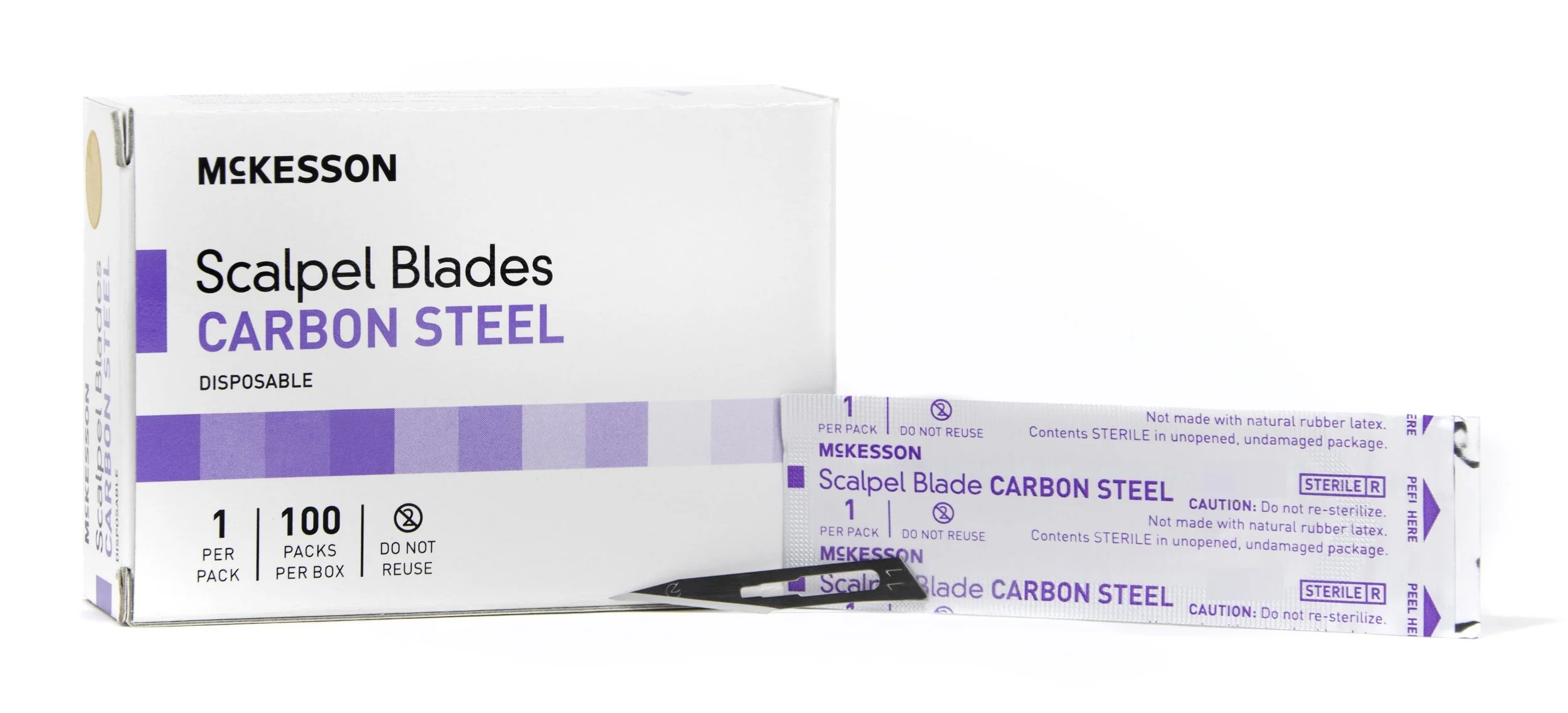 Surgical Blade McKesson Brand Carbon Steel No. 11 Sterile Disposable Individually Wrapped | 16-63711