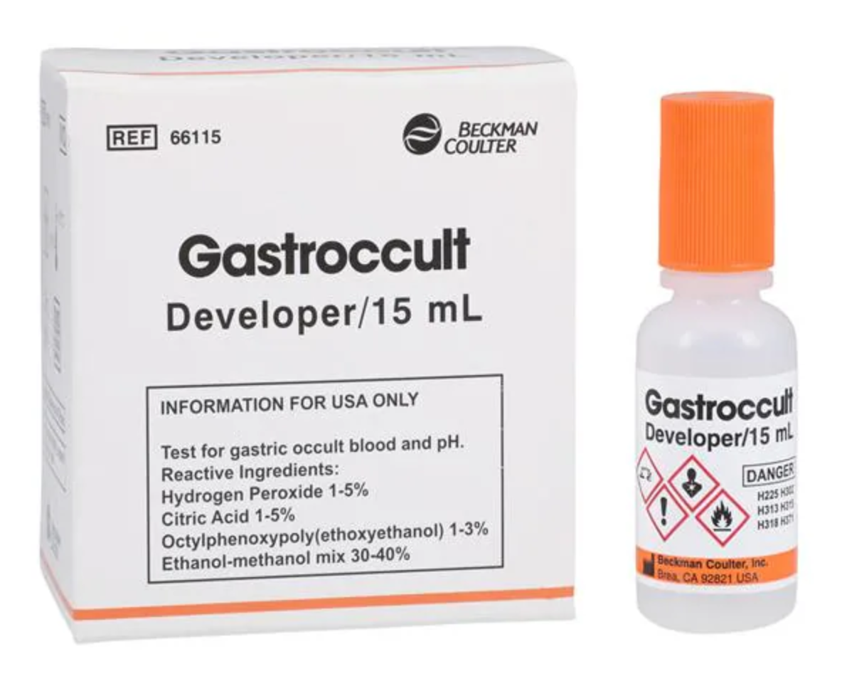 Chemistry Reagent Gastroccult Developer Gastric Occult Blood Test pH 5 to 5.5 15 mL | 66115A
