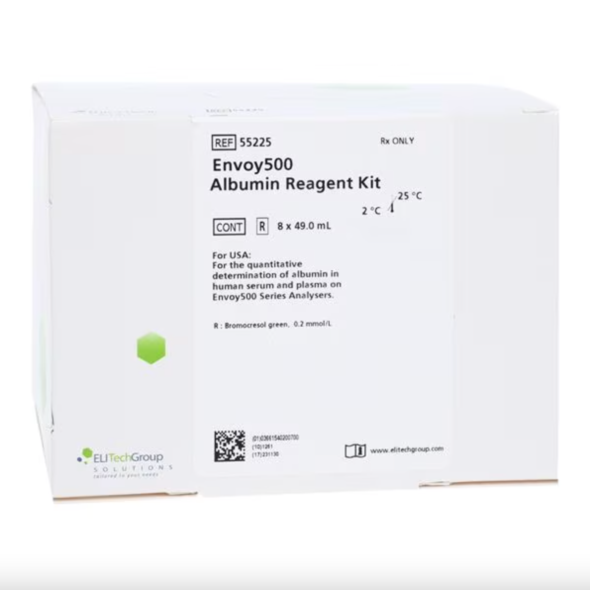 Reagent Envoy 500 Renal / General Chemistry Albumin For Envoy 500 Chemistry System 1,200 Tests 8 X 44.7 mL | 55225