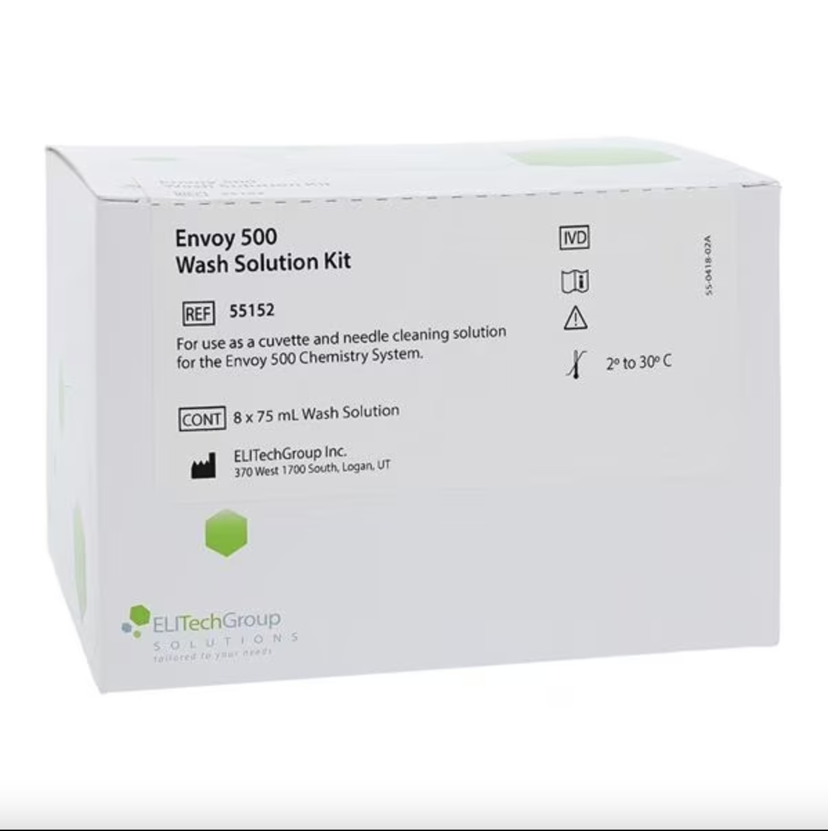 Reagent Envoy 500 Wash Solution Kit For Envoy 500 Chemistry System 8 X 75 mL | 55152