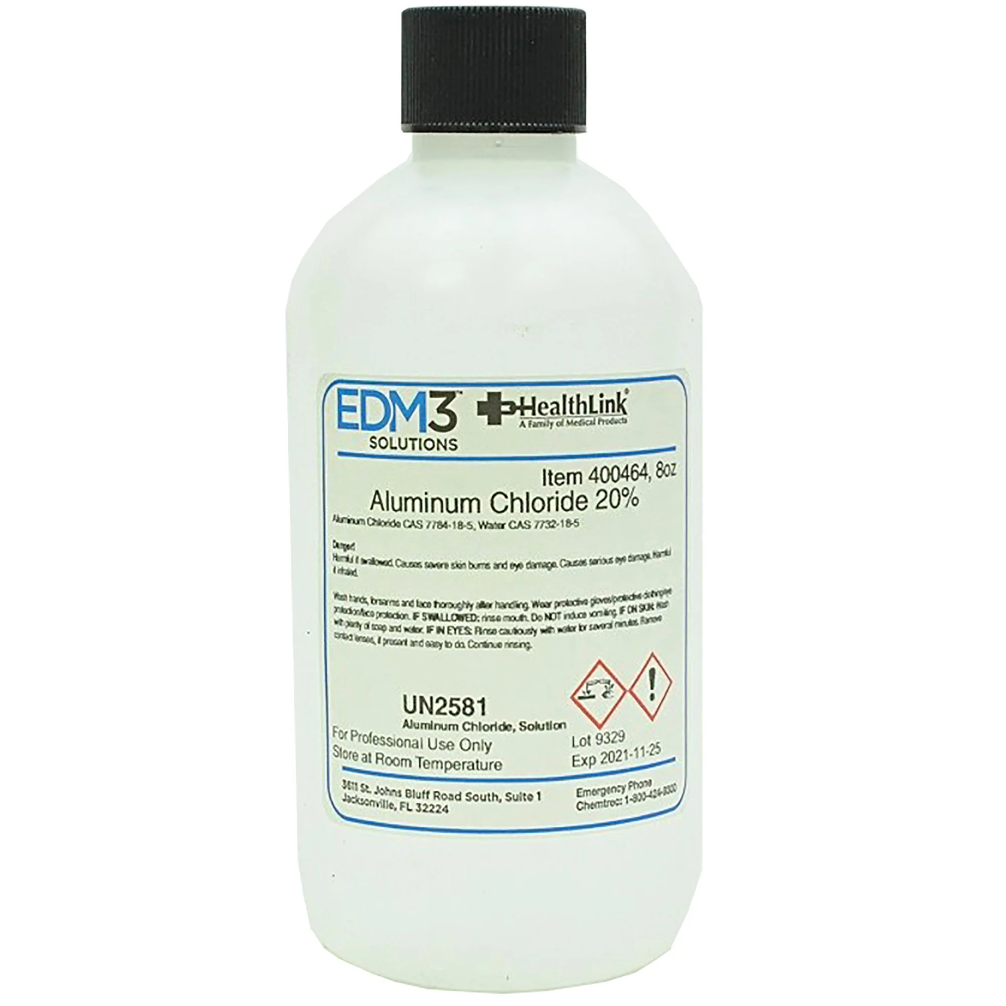 Chemistry Reagent Aluminum Chloride ACS Grade 20% / 6.0 N 8 oz. | 400464