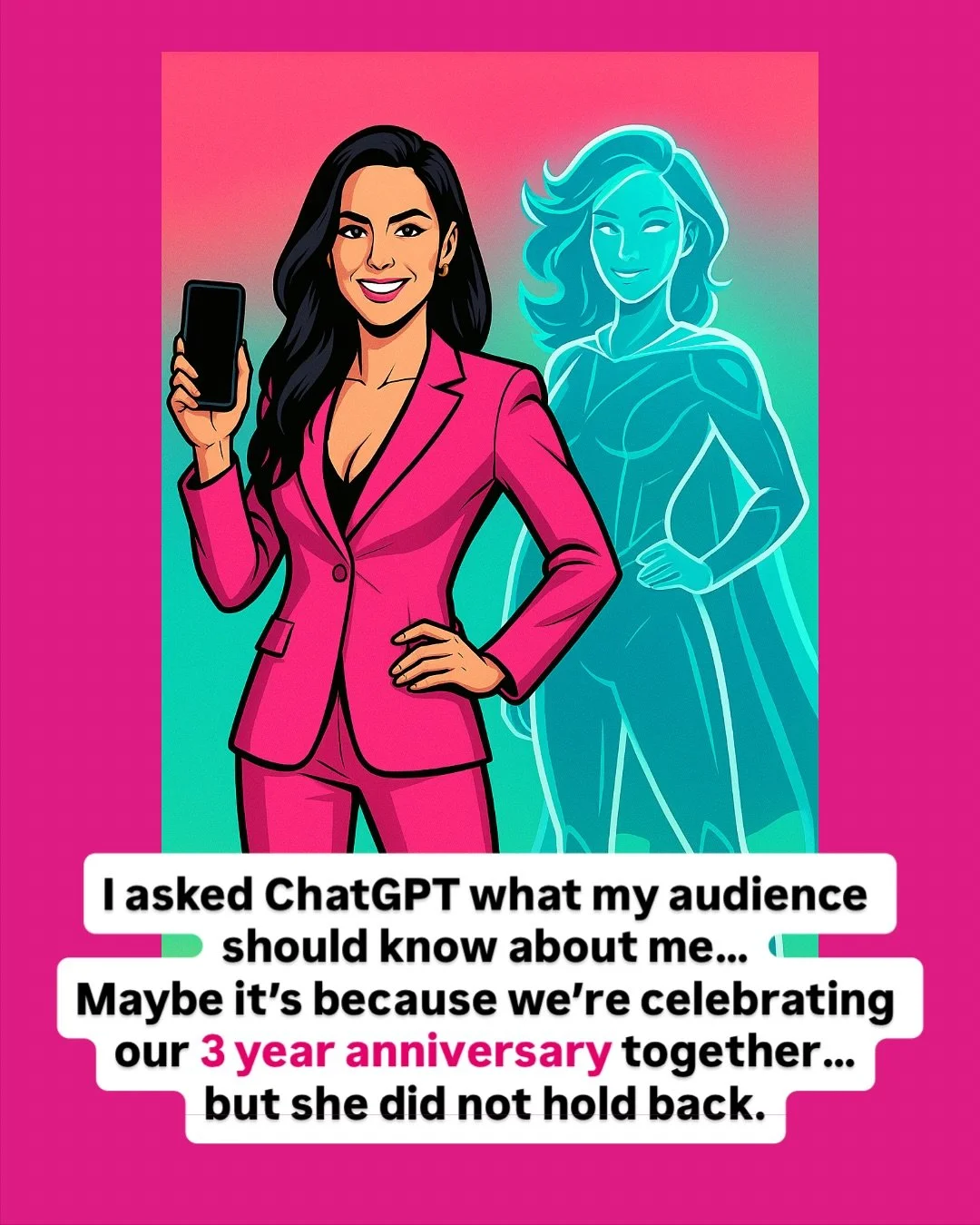 I asked ChatGPT what my audience should know about me&hellip;

Maybe it&rsquo;s because we&rsquo;re celebrating our 3-year anniversary together&hellip;
but she did 👏 not 👏 hold 👏 back.

So here it is&hellip; the real shit most people don&rsquo;t k
