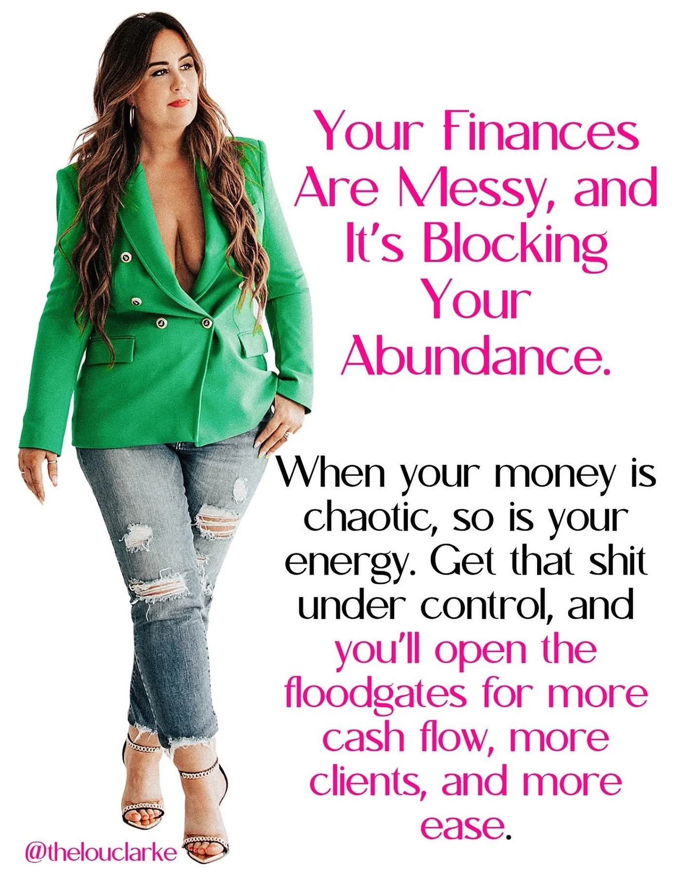 Messy finances = blocked abundance. 💸✨

You&rsquo;re hitting a financial ceiling, and deep down, you know it&rsquo;s your money chaos holding you back.

When your finances are all over the place, that scattered energy impacts everything&mdash;your c