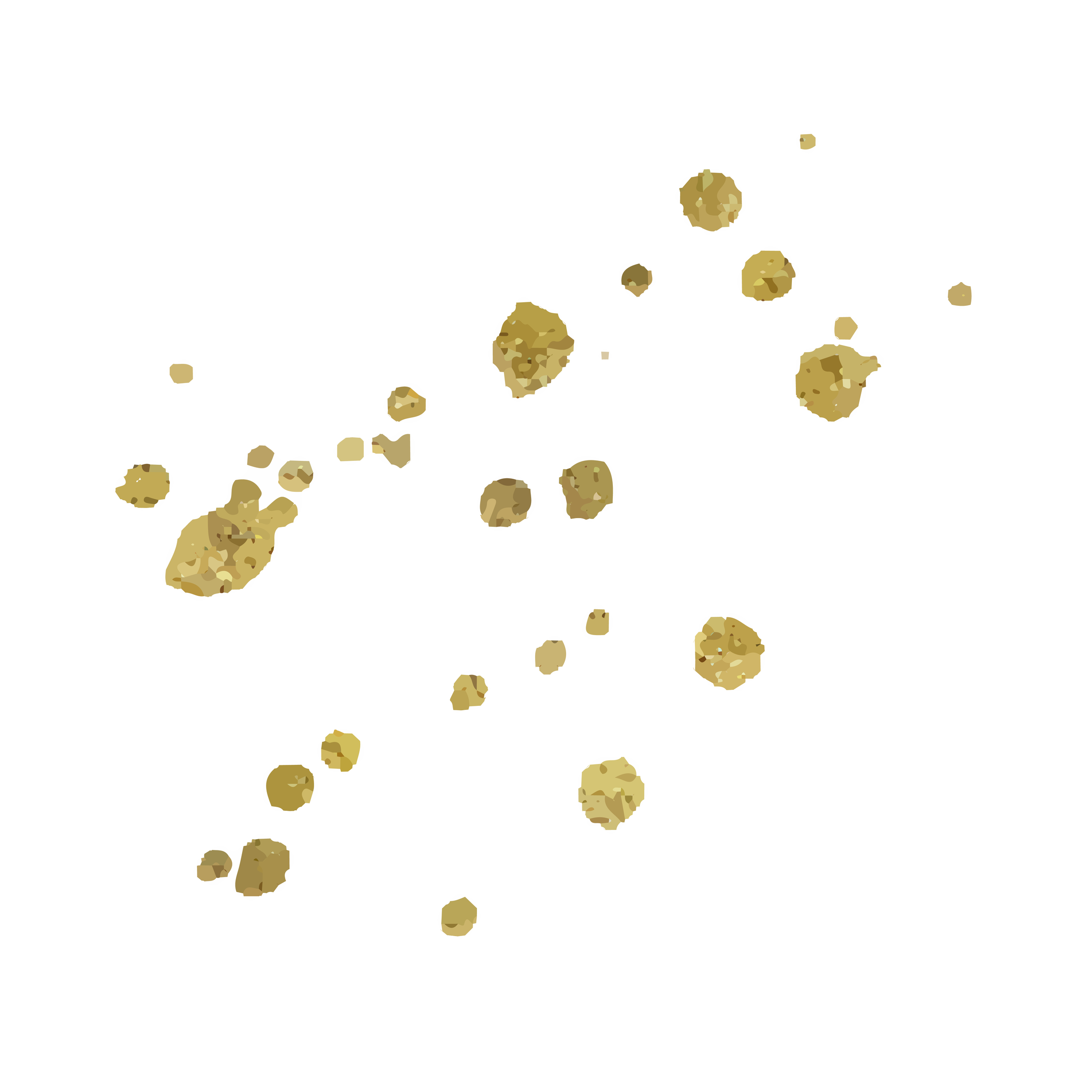 Goldene Lichtpartikel als feines dekoratives Element