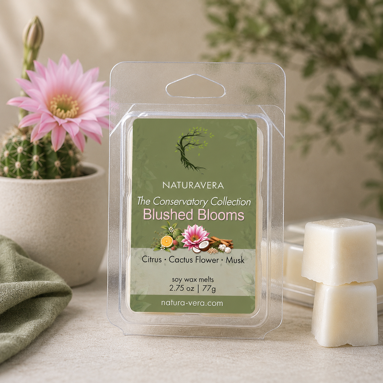 The Conservatory Collection - Blushed Blooms Soy Wax Melts
