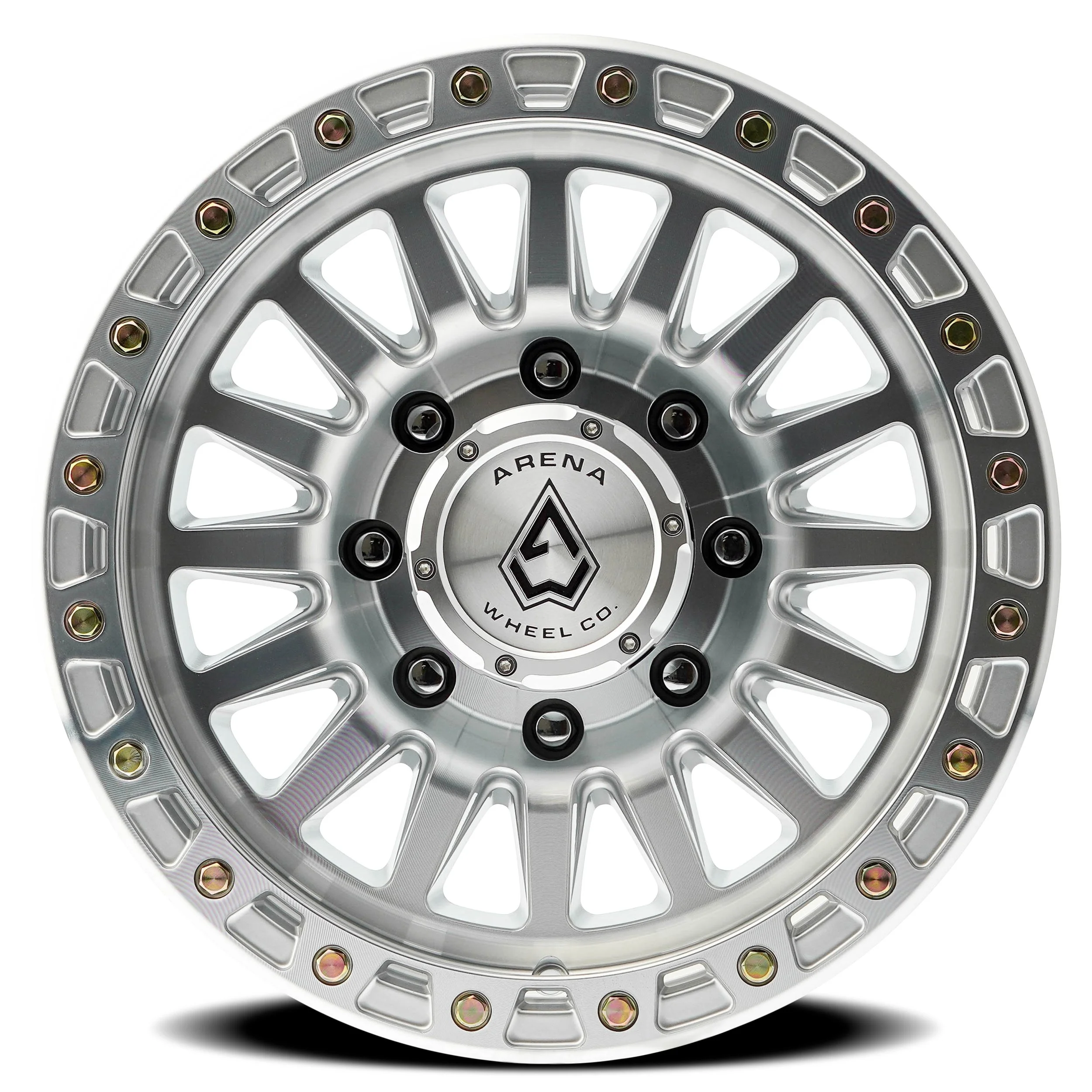 Arena Trophy 8 Lug Gloss Silver Machined 17x9_Angle 3.jpg