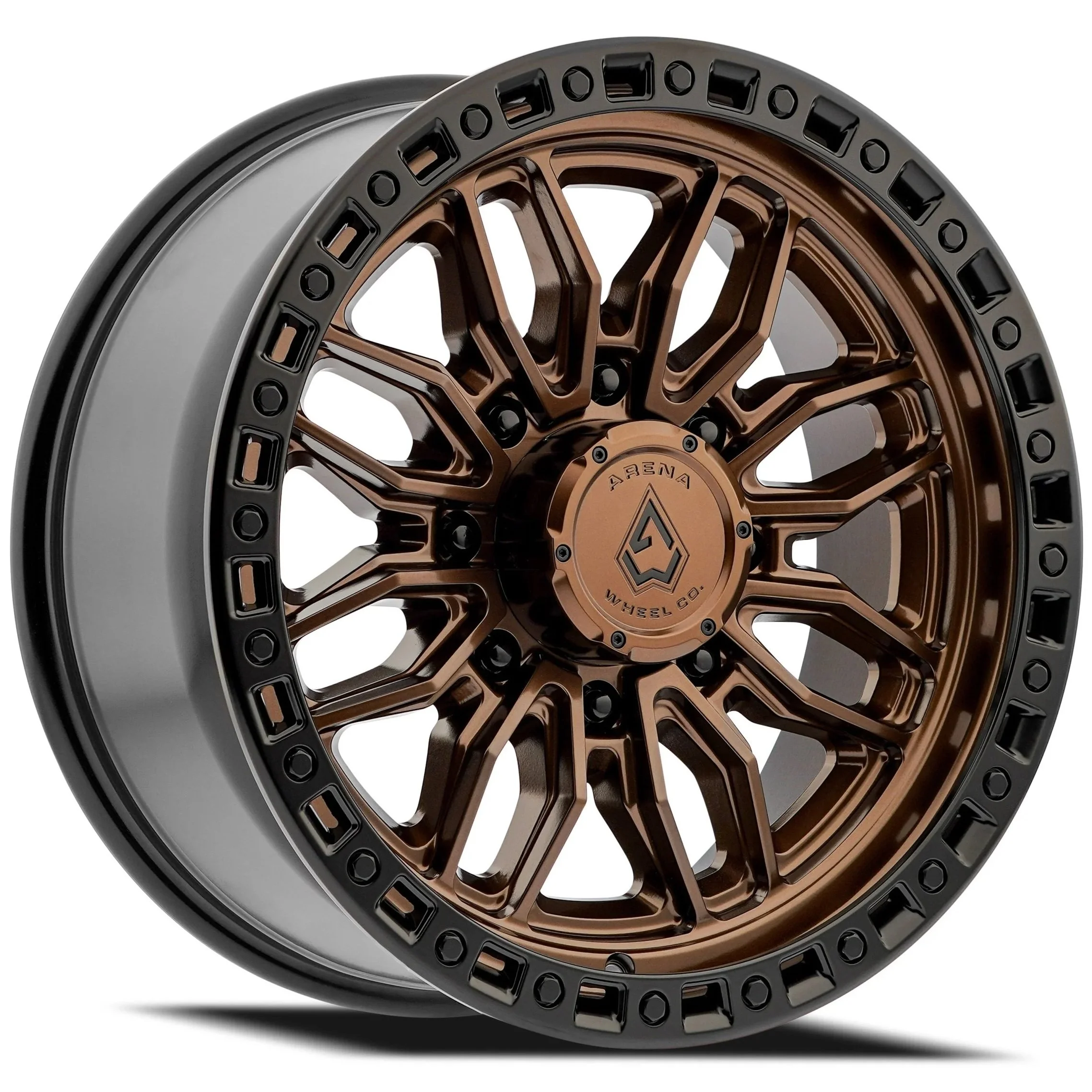 SMOKED BRONZE CENTER SATIN BLACK LIP