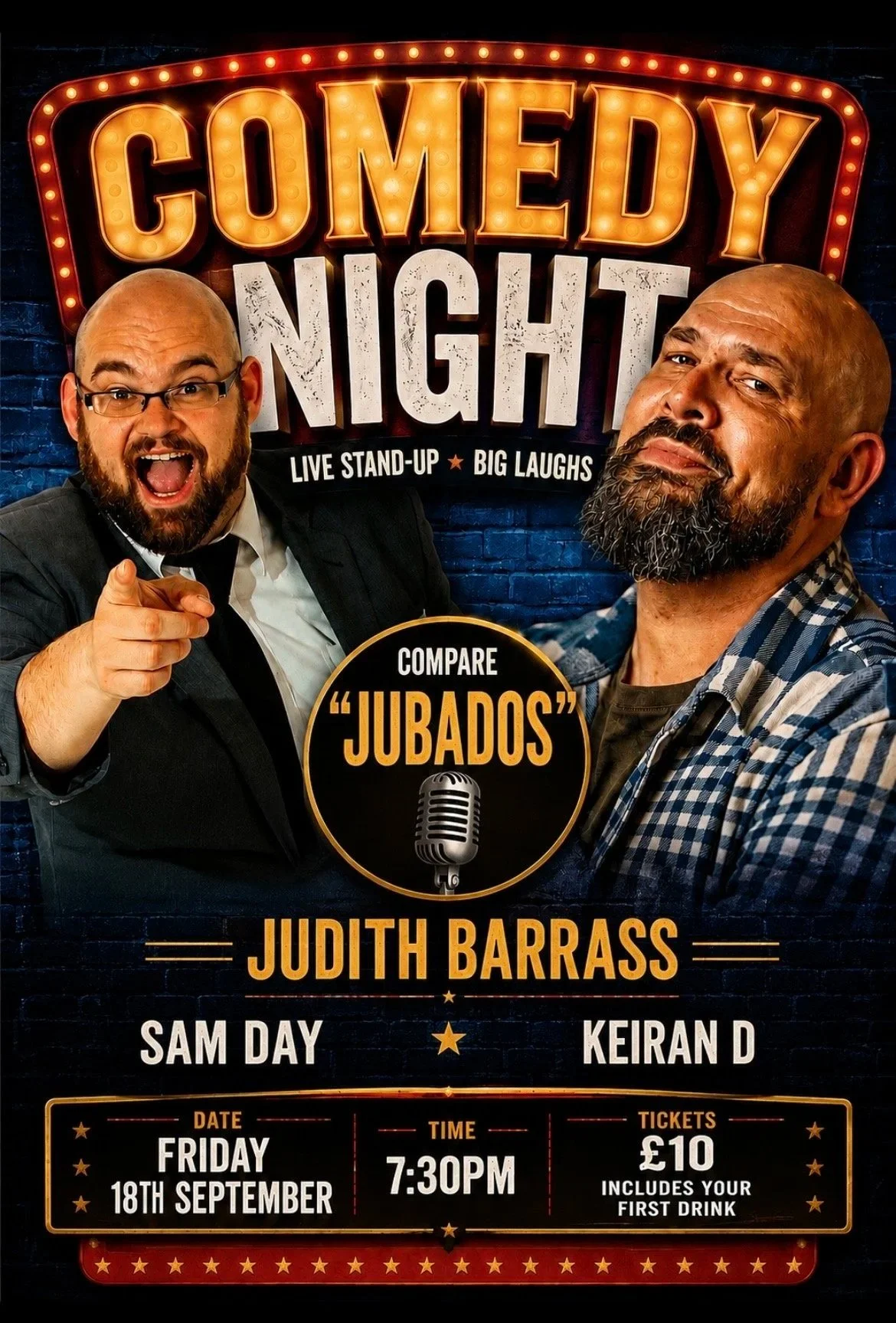 Comedy Night - Fri 18th Sep