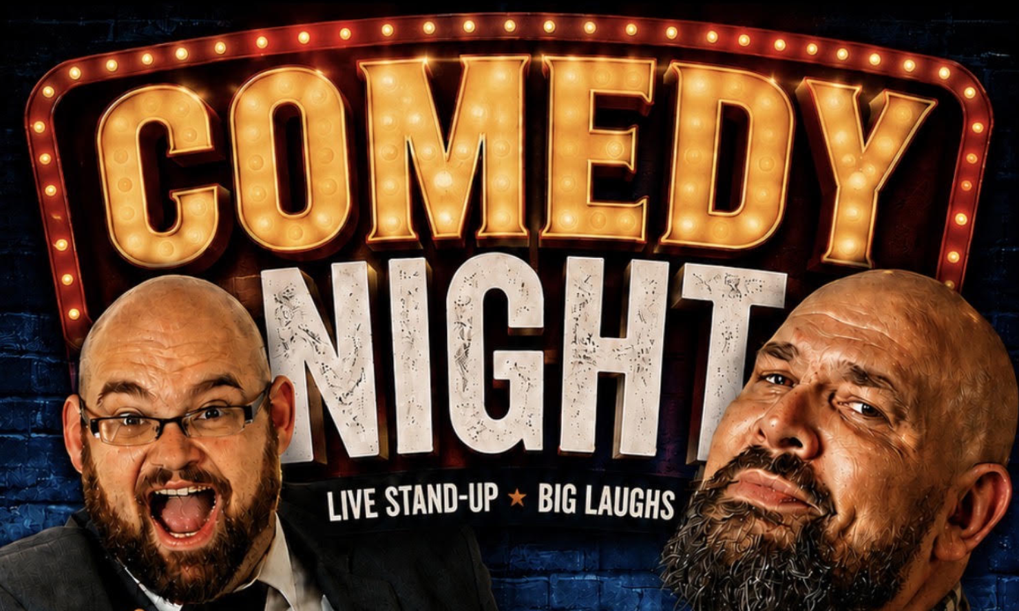 Comedy Night reminder - Fri 18th Sep - only £10 inc first drink free!