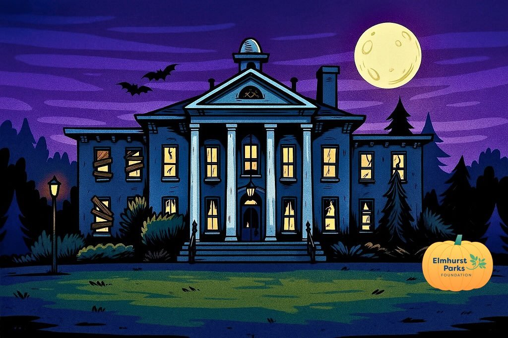 Happy Halloween from Elmhurst Parks Foundation! Wishing you a day full of sweet treats and festive fun!
Ps- Download the coloring page to create your own spooky version of @wildermansion.