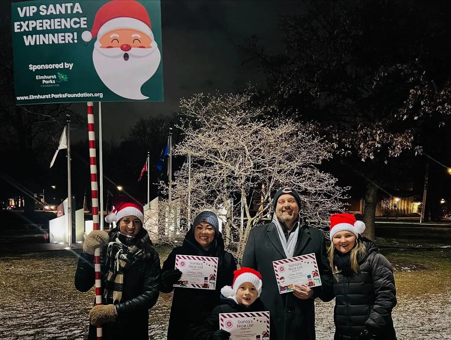 ✨ Last year, the Wolf family lit up the night as our VIP Santa Experience winners &mdash; front-row parking, hanging with Santa and Mrs. Claus, and helping light the trees on stage!
This year&hellip; it could be YOU.
🎟️ Every $5 donation = 1 entry.
