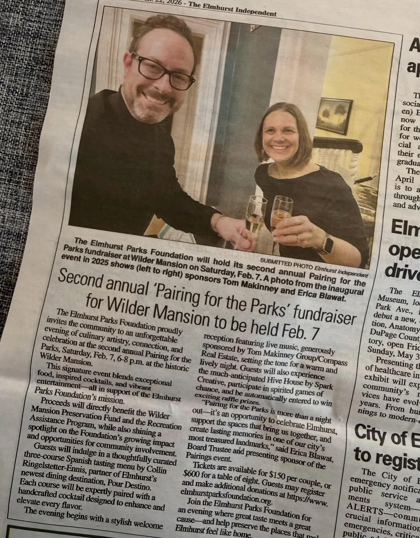 Pairing for the Parks supports the Recreation Assistance Fund, providing financial support to families who need it most, making park district offerings accessible to all. 💚 The event also supports preservation projects at Wilder Mansion that go abov