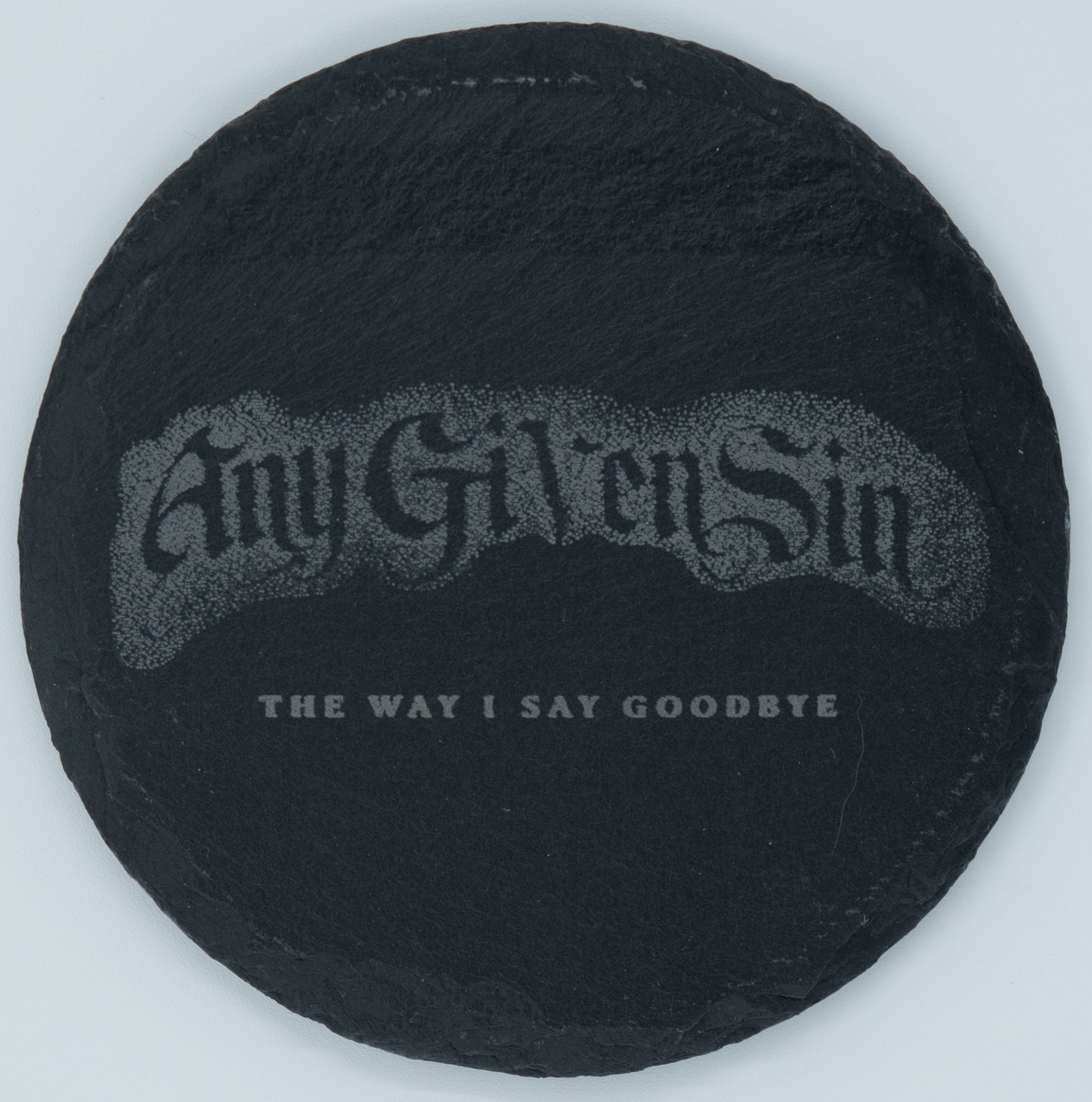 Any Given Sin TWISG Round Slate Coaster