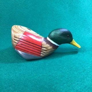 Mallard Drake Feeding