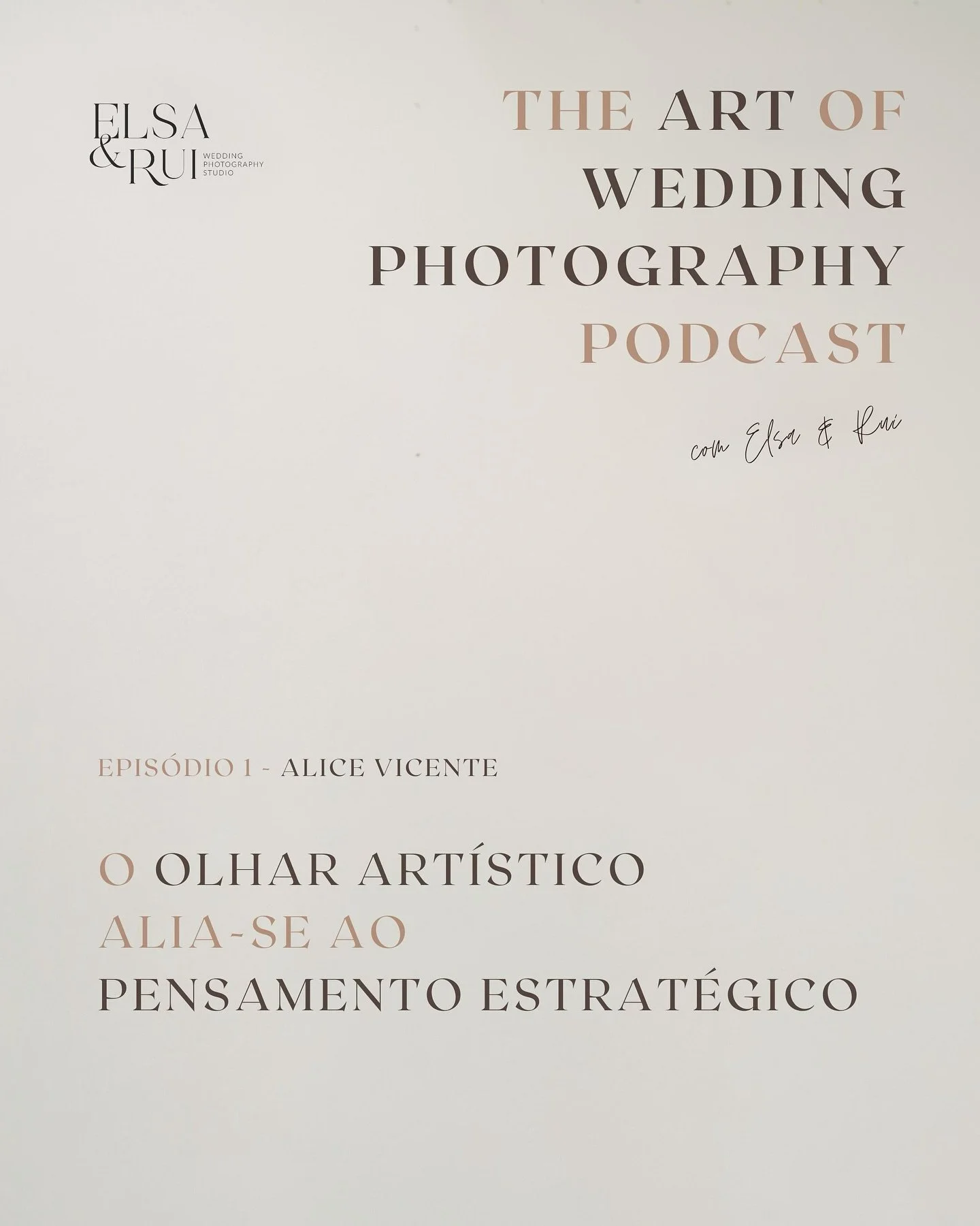 Se h&aacute; forma bonita de come&ccedil;ar este podcast &eacute; assim: sentados a conversar, a partilhar experiencias e sonhos com algu&eacute;m t&atilde;o especial como a @alicevicenteweddings ! 

Falamos sobre caminhos que ganham forma enquanto a
