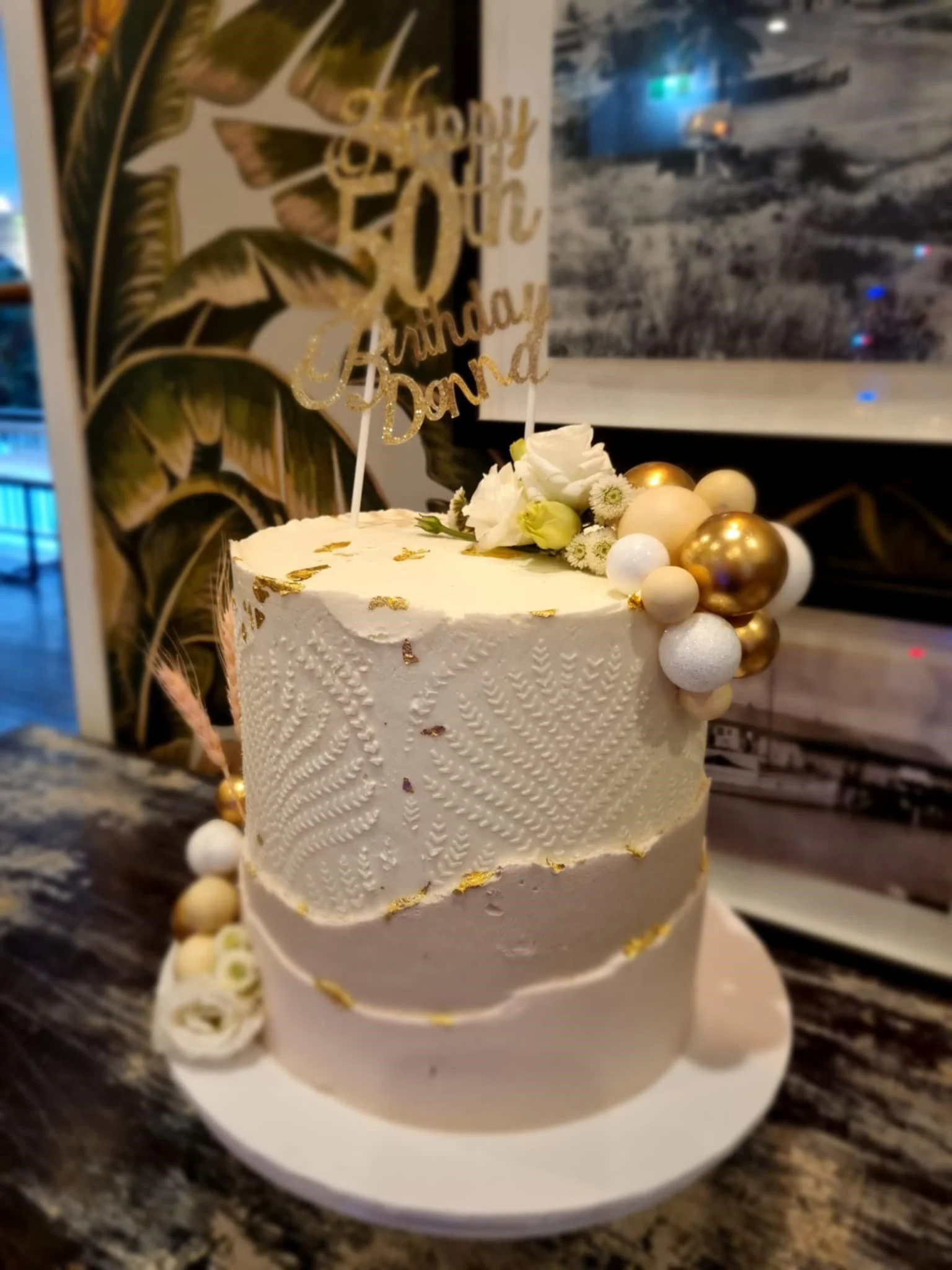 Neutral tones 50th birthday cake.jpg