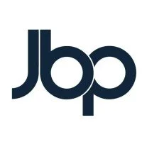 JBP logo in dark blue letters on a white background