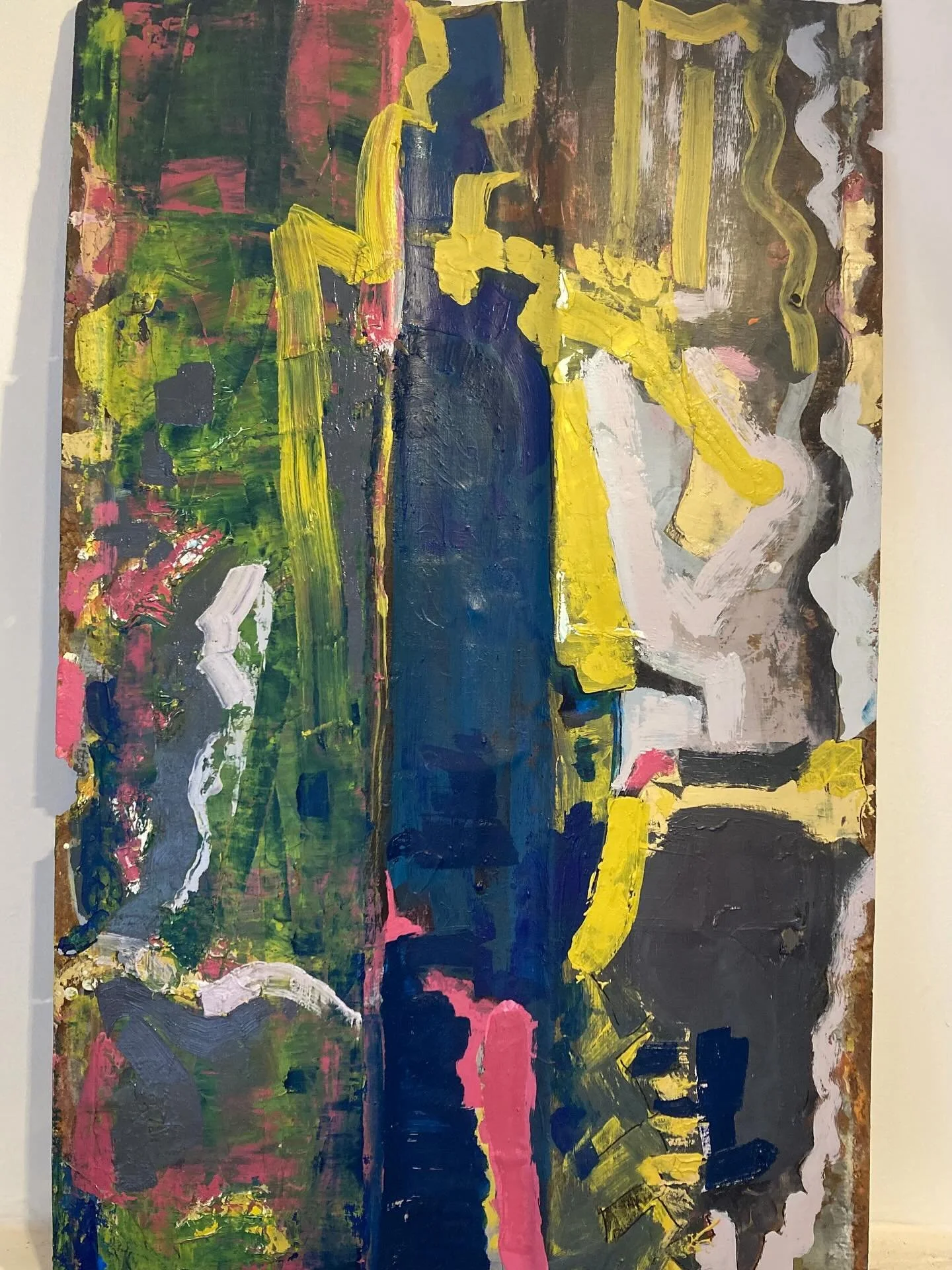 Another oil on steel tin roof piece.