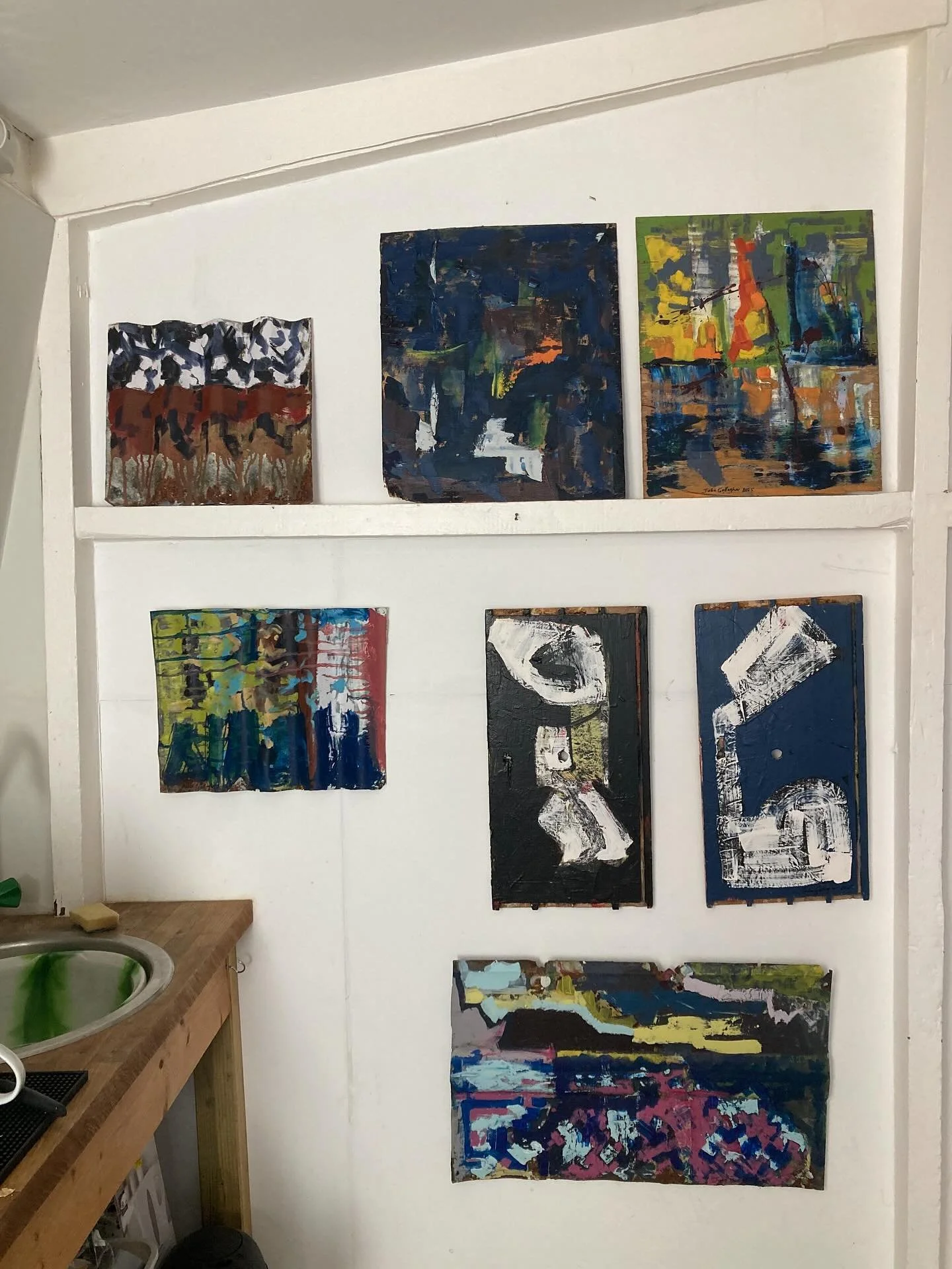 Getting ready for the Muswell Hill and Ally Pally Open Studios, 11-12 October, 11am-5pm. At 16 Mews Avenue and 40+ other locations.

@openstudiosmhap