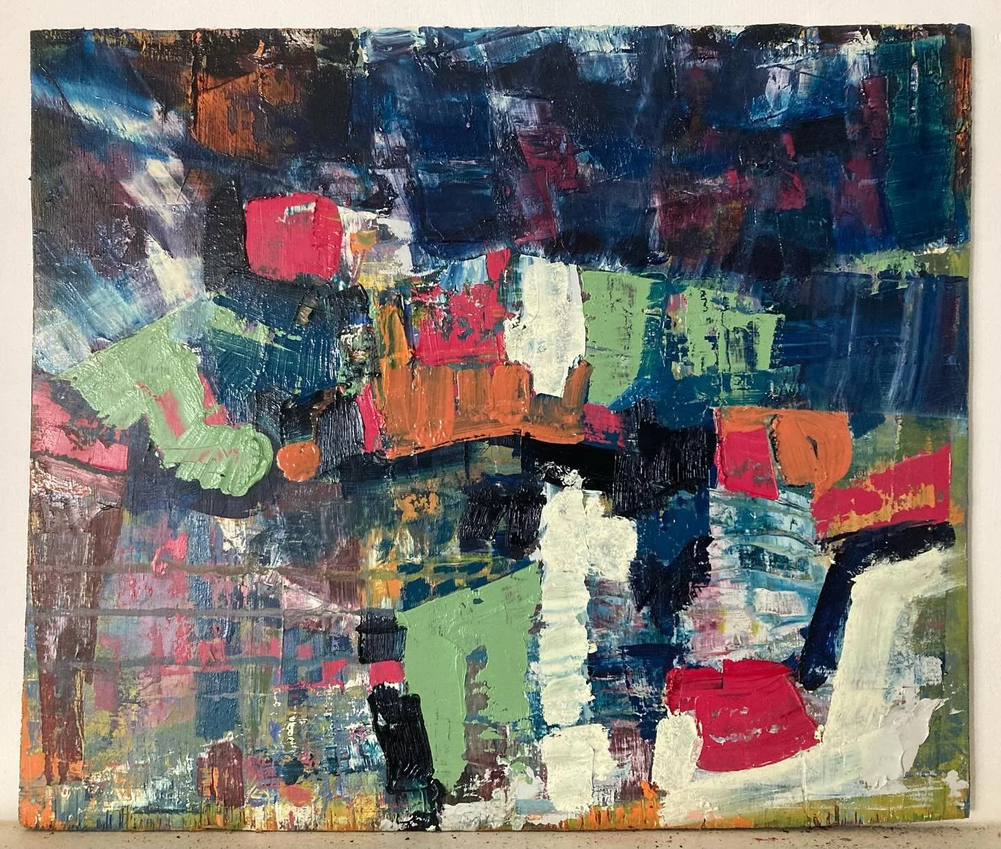 It&rsquo;s been wonderful to get back to painting this week. This one is oil on wood, 36x28cm.