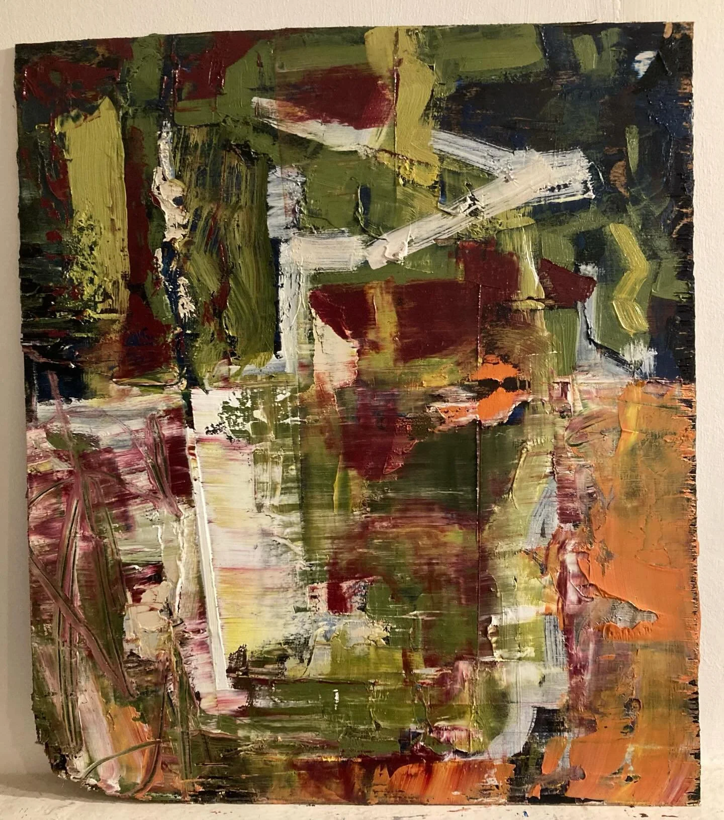 A new still life, oil on wood.