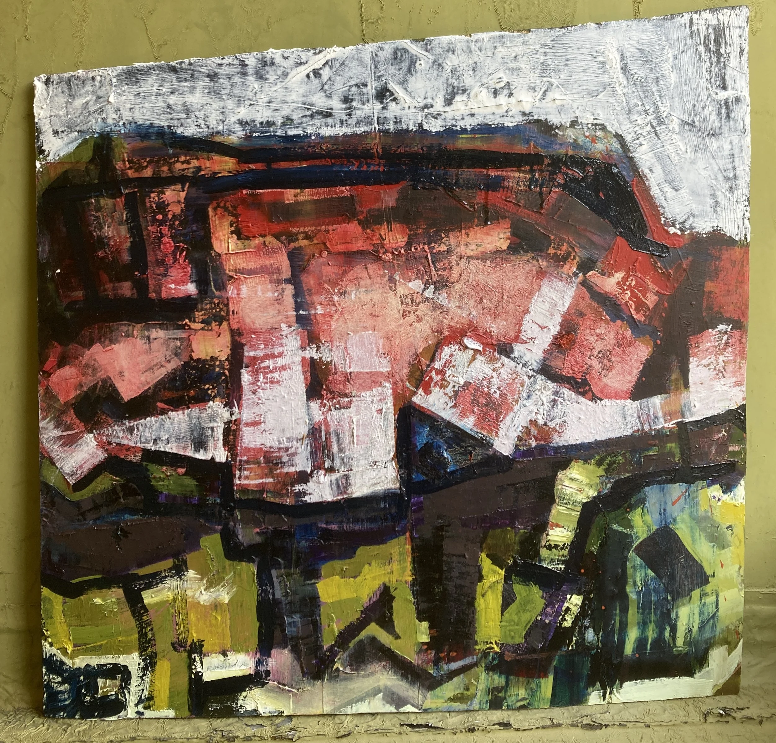 Port, 2025, oil on wood