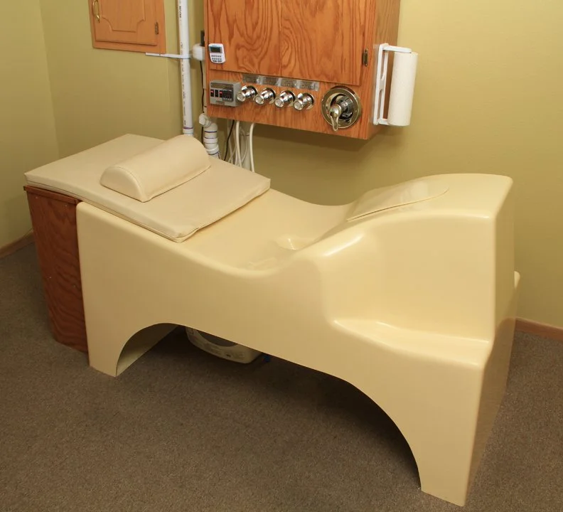 Colon hydrotherapy room