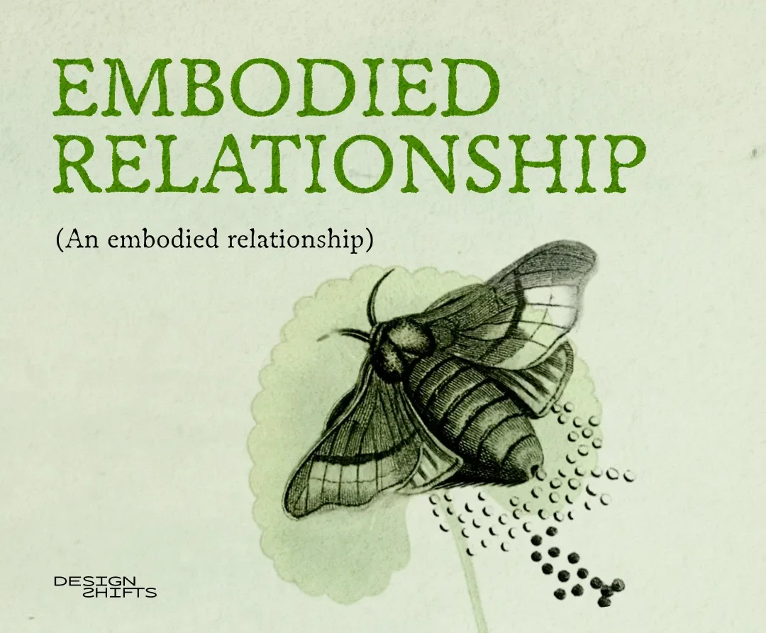 embodied relationship text with a month laying eggs.