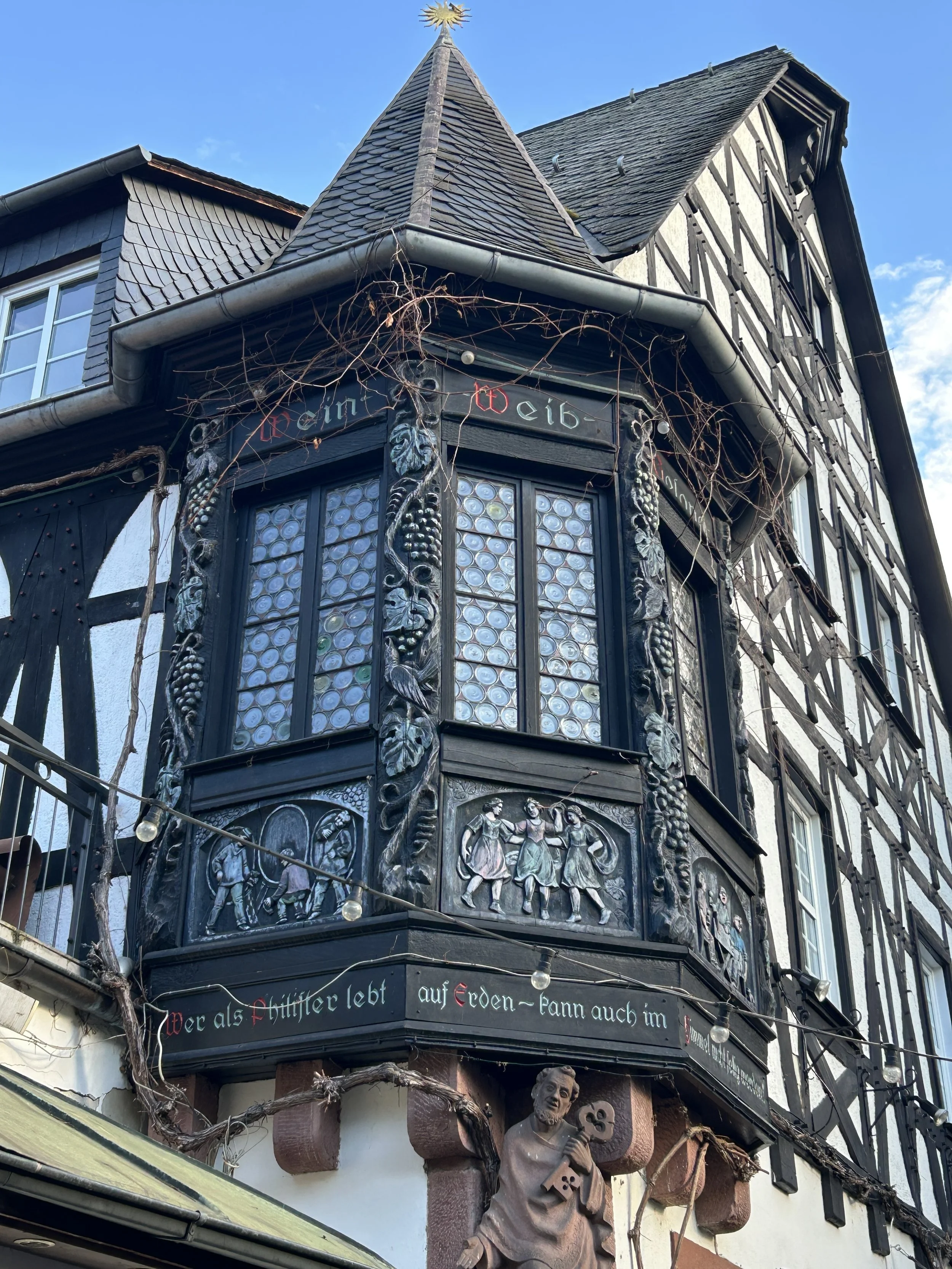 half timbered buildings colmar france rhine river cruise
