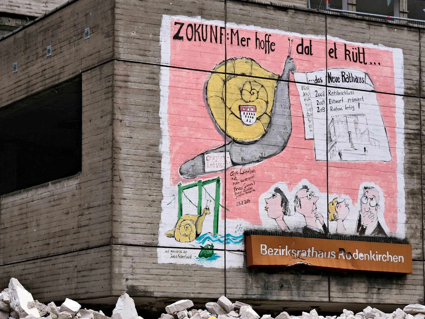 Abriss Rathaus Rodenkirchen