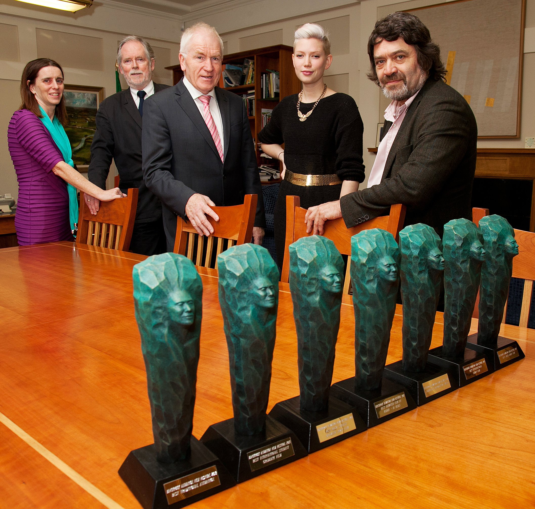 I won the design competition to make the Blackrock Animation Film Festival trophies. 2013