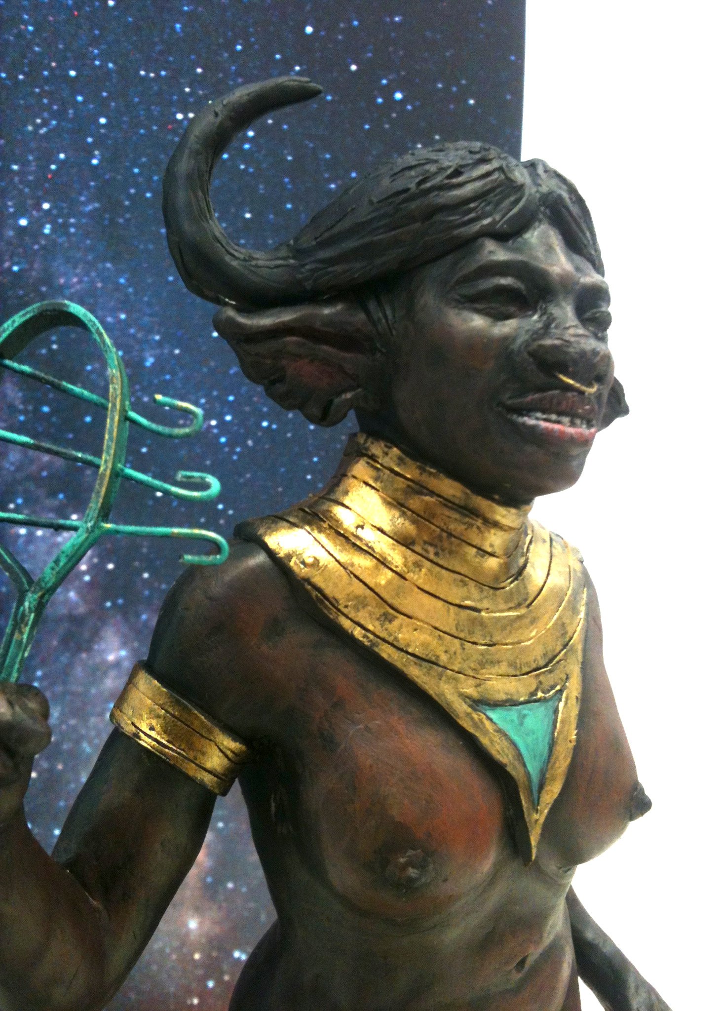 Maquette for character design project, my rendition of the godess Bat.