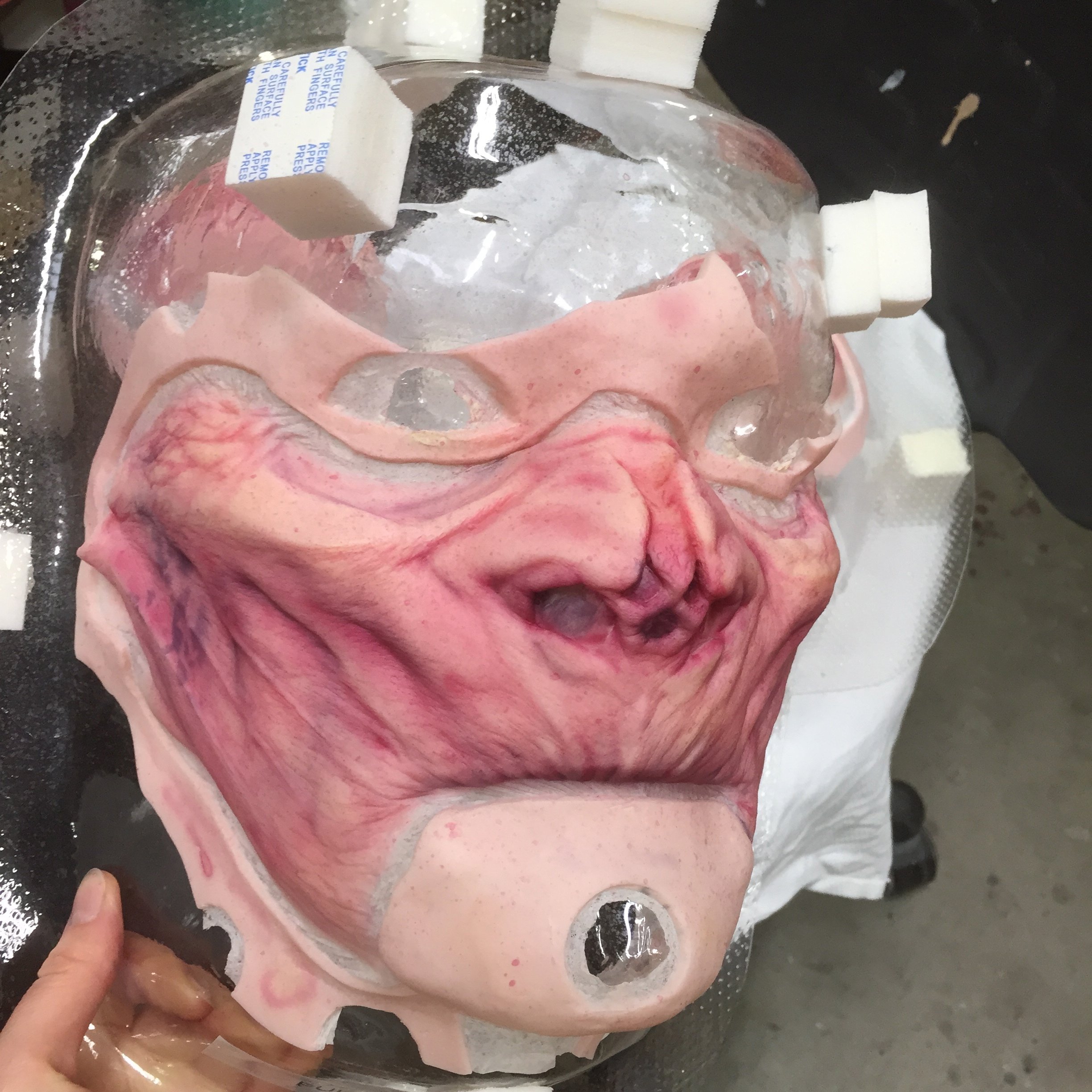 Guardians of the Galaxy vol. 2, I pre-painted prosthetic makeups for the Ravager character and Taserface at Legacy Effects