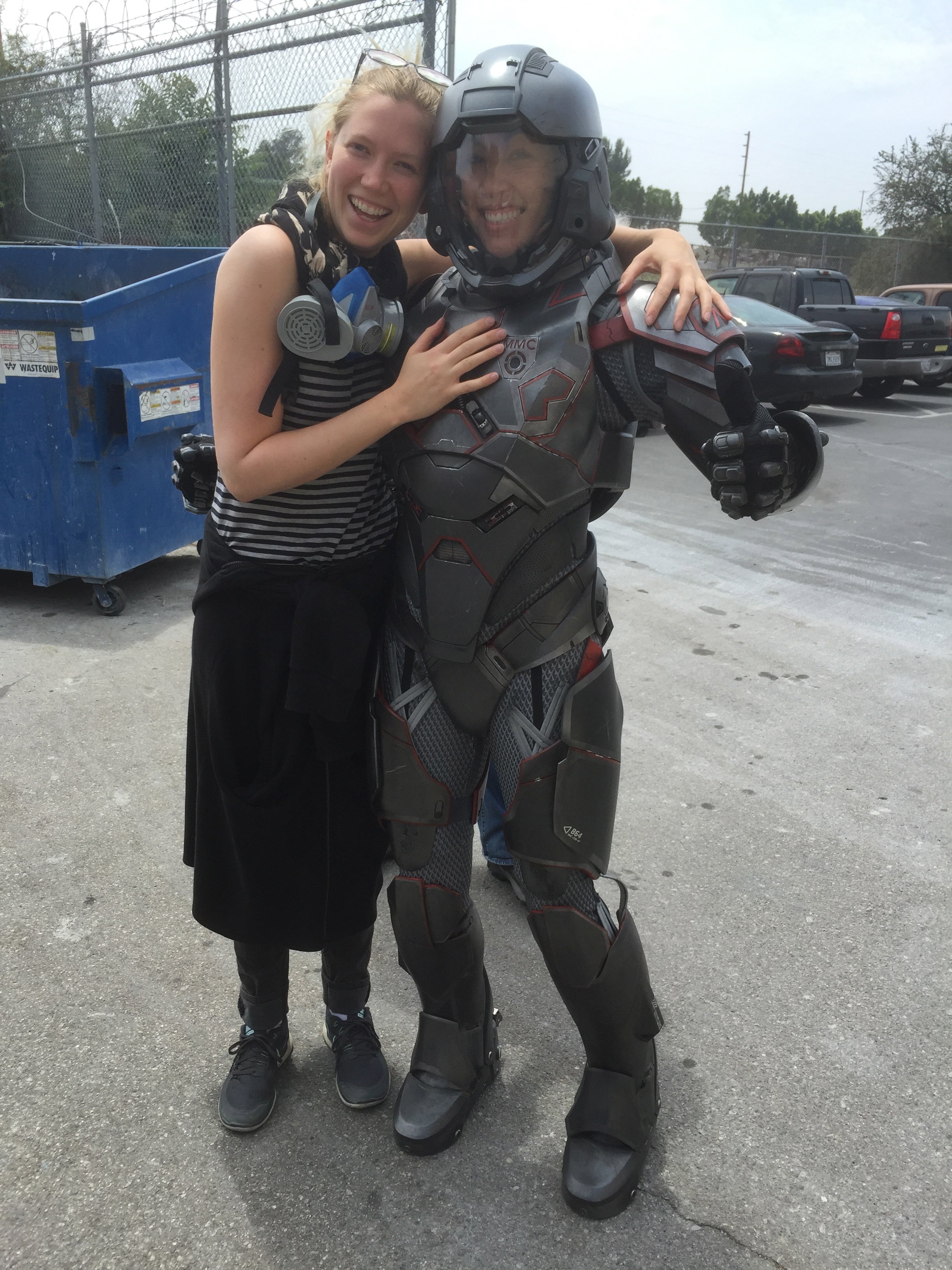 I worked on the martian suits for The Expanse Season 2 at Legacy Effects 2016. Me and Alanna at Legacy Effects!