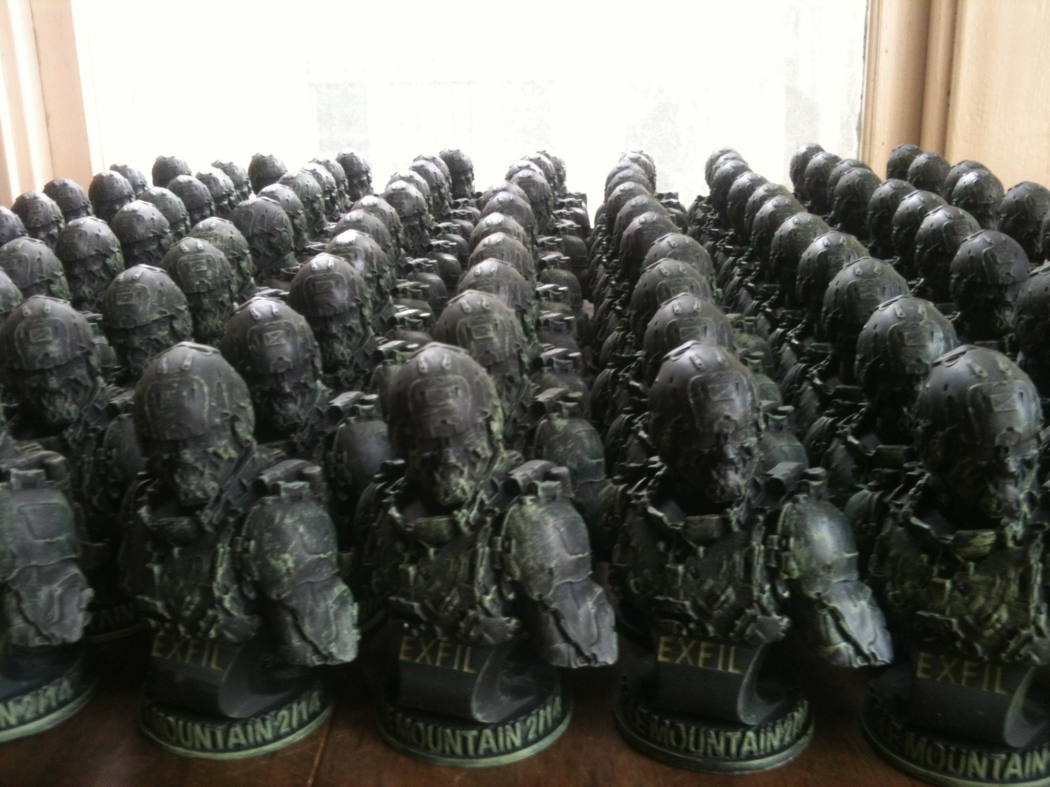mini busts painted by me at Legacy Effects