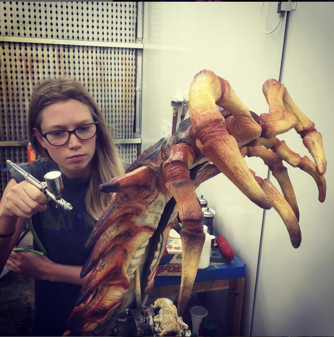 Airbrushing monster for the fun short film Invasion Zone