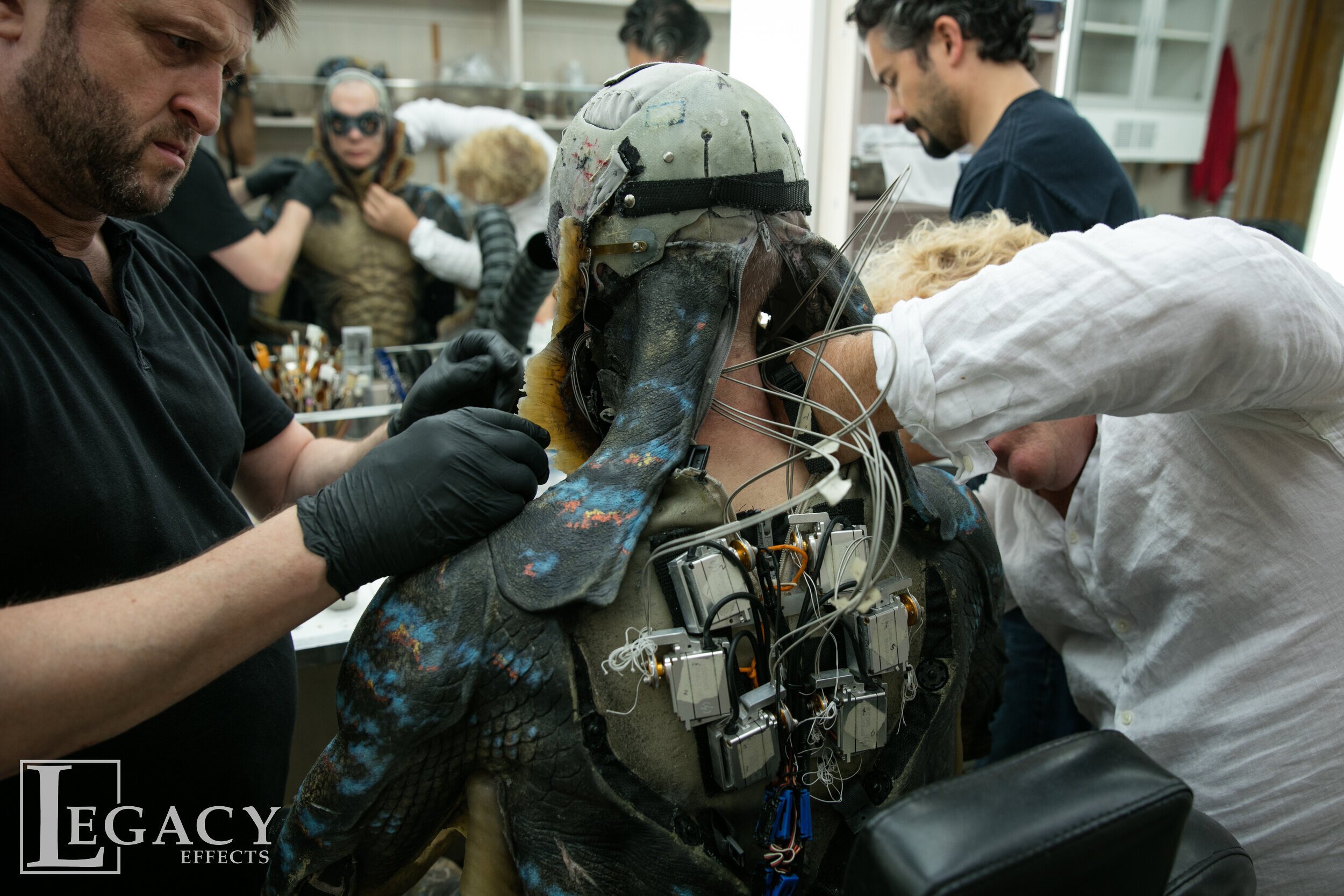 I worked on The Shape of Water, with the fabrication part of the amphibian makeup suit, and life casting. At Legacy Effects 2016.