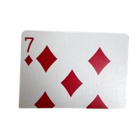 A playing card depicting the seven of diamonds.