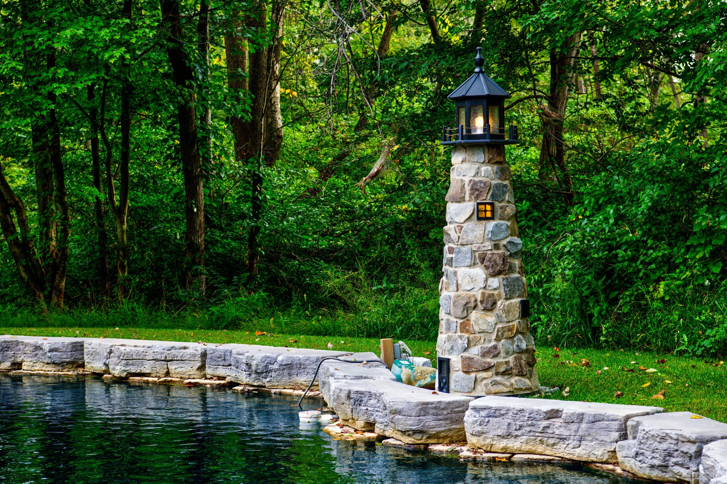 Stone Lighthouses — Maple Lane Structures