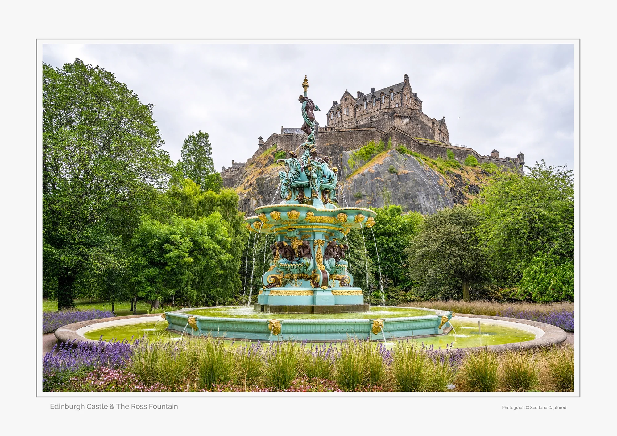 Edinburgh Castle & The Ross Fountain