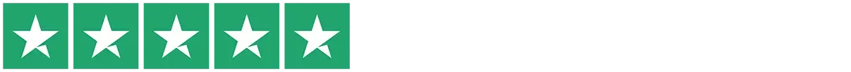 Five green hotel star rating icons with white stars.