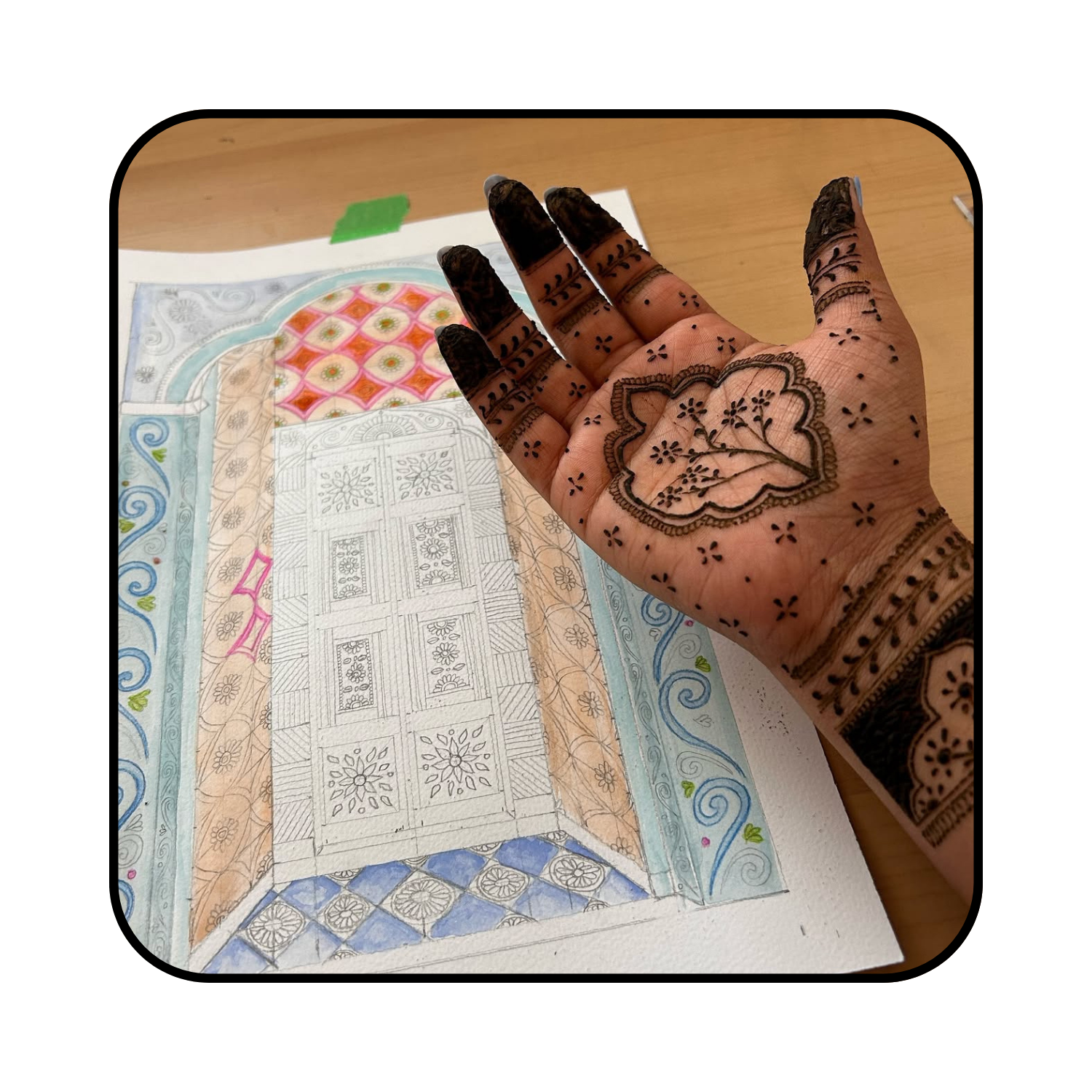 Mehndi on Hand