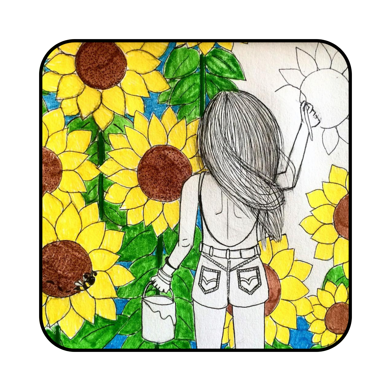 Marker and Pen on Sketchbook